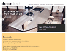 Tablet Screenshot of decosteel.se